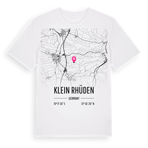 Klein Rhüden karta t-shirt – ekologisk bomull t-shirt från Pinshirt