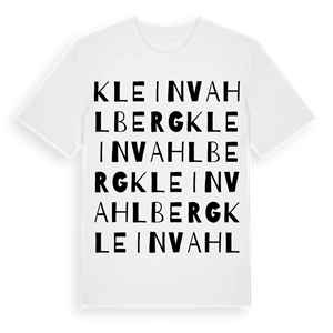 Klein Vahlberg ordlek t-shirt – ekologisk bomull t-shirt från Pinshirt