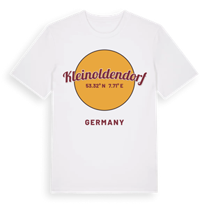 Kleinoldendorf cirkel t-shirt – ekologisk bomull t-shirt från Pinshirt