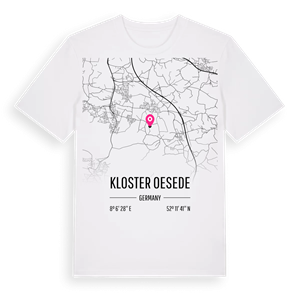 Kloster Oesede karta t-shirt – ekologisk bomull t-shirt från Pinshirt