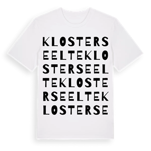 Klosterseelte ordlek t-shirt – ekologisk bomull t-shirt från Pinshirt