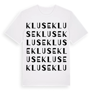 Kluse ordlek t-shirt – ekologisk bomull t-shirt från Pinshirt