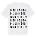 Königsdahlum ordlek t-shirt