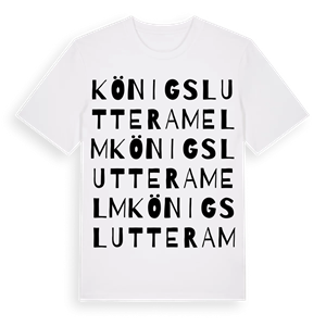 Königslutter am Elm ordlek t-shirt – ekologisk bomull t-shirt från Pinshirt