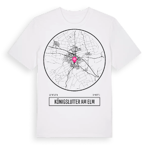 Königslutter am Elm t-shirt – ekologisk bomull t-shirt från Pinshirt