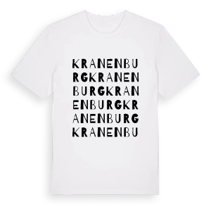 Kranenburg ordlek t-shirt – ekologisk bomull t-shirt från Pinshirt