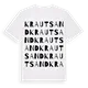 Krautsand ordlek t-shirt