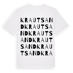 Krautsand ordlek t-shirt – ekologisk bomull t-shirt från Pinshirt