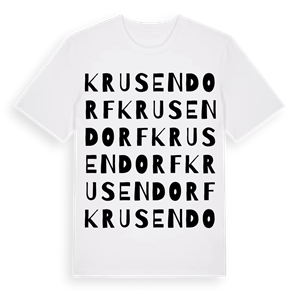 Krusendorf ordlek t-shirt – ekologisk bomull t-shirt från Pinshirt