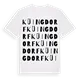 Küingdorf ordlek t-shirt