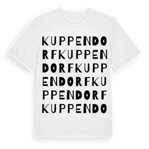 Kuppendorf ordlek t-shirt – ekologisk bomull t-shirt från Pinshirt