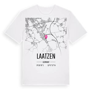 Laatzen karta t-shirt – ekologisk bomull t-shirt från Pinshirt