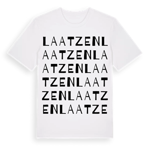 Laatzen ordlek t-shirt – ekologisk bomull t-shirt från Pinshirt