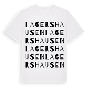 Lagershausen ordlek t-shirt – ekologisk bomull t-shirt från Pinshirt