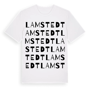 Lamstedt ordlek t-shirt – ekologisk bomull t-shirt från Pinshirt