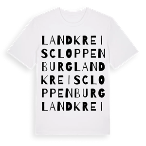 Landkreis Cloppenburg ordlek t-shirt – ekologisk bomull t-shirt från Pinshirt