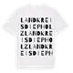 Landkreis Diepholz ordlek t-shirt