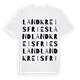 Landkreis Friesland ordlek t-shirt