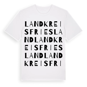 Landkreis Friesland ordlek t-shirt – ekologisk bomull t-shirt från Pinshirt