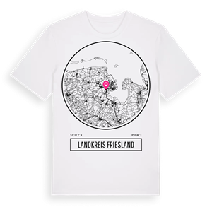 Landkreis Friesland t-shirt – ekologisk bomull t-shirt från Pinshirt
