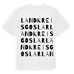 Landkreis Goslar ordlek t-shirt – ekologisk bomull t-shirt från Pinshirt