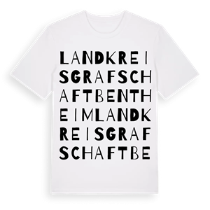 Landkreis Grafschaft Bentheim ordlek t-shirt – ekologisk bomull t-shirt från Pinshirt