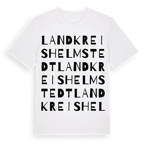 Landkreis Helmstedt ordlek t-shirt – ekologisk bomull t-shirt från Pinshirt