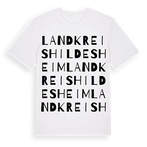 Landkreis Hildesheim ordlek t-shirt – ekologisk bomull t-shirt från Pinshirt