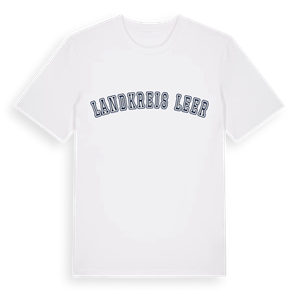 Landkreis Leer college t-shirt – ekologisk bomull t-shirt från Pinshirt