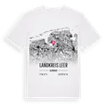 Landkreis Leer karta t-shirt
