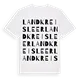 Landkreis Leer ordlek t-shirt