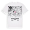 Landkreis Lüneburg karta t-shirt