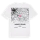 Landkreis Lüneburg karta t-shirt