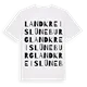 Landkreis Lüneburg ordlek t-shirt
