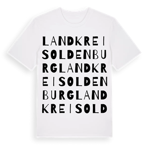 Landkreis Oldenburg ordlek t-shirt – ekologisk bomull t-shirt från Pinshirt