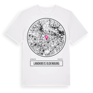 Landkreis Oldenburg t-shirt – ekologisk bomull t-shirt från Pinshirt