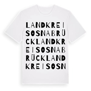 Landkreis Osnabrück ordlek t-shirt – ekologisk bomull t-shirt från Pinshirt