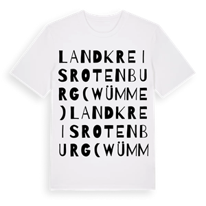 Landkreis Rotenburg (Wümme) ordlek t-shirt – ekologisk bomull t-shirt från Pinshirt