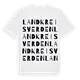 Landkreis Verden ordlek t-shirt