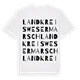 Landkreis Wesermarsch ordlek t-shirt