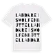 Landkreis Wolfenbüttel ordlek t-shirt