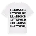 Landschaftspolder ordlek t-shirt