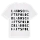 Landschaftspolder ordlek t-shirt