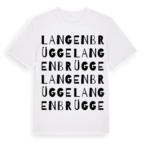 Langenbrügge ordlek t-shirt – ekologisk bomull t-shirt från Pinshirt