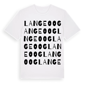Langeoog ordlek t-shirt – ekologisk bomull t-shirt från Pinshirt
