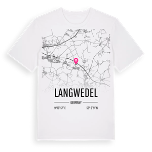 Langwedel karta t-shirt – ekologisk bomull t-shirt från Pinshirt