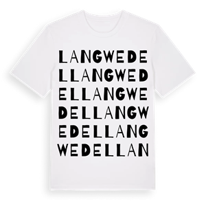 Langwedel ordlek t-shirt – ekologisk bomull t-shirt från Pinshirt