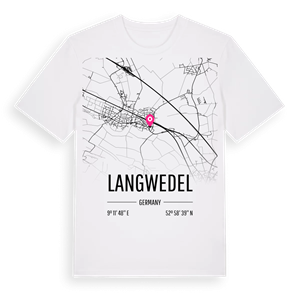 Langwedel karta t-shirt – ekologisk bomull t-shirt från Pinshirt