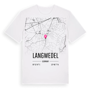 Langwedel karta t-shirt – ekologisk bomull t-shirt från Pinshirt