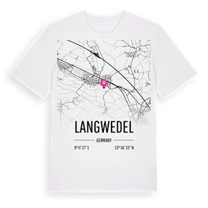 Langwedel karta t-shirt – ekologisk bomull t-shirt från Pinshirt